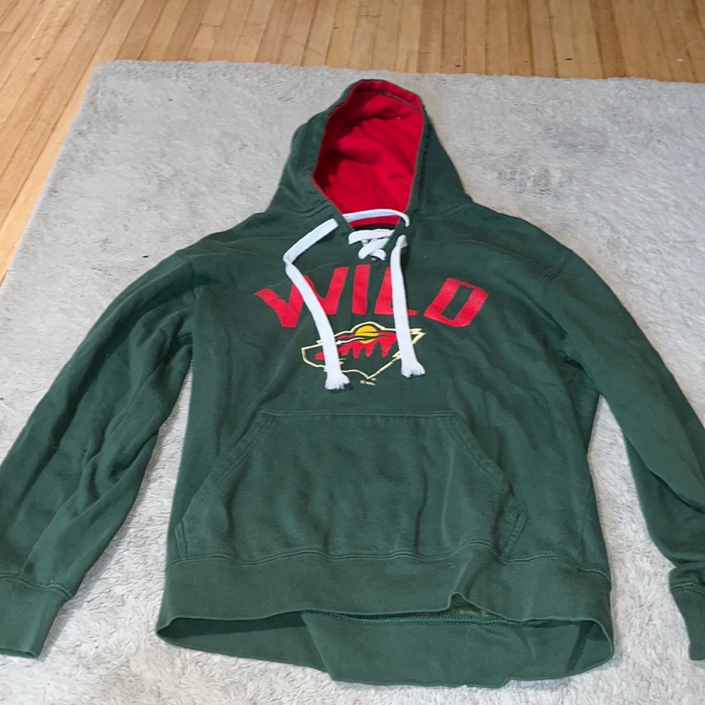 Size small NHL Minnesota wild hockey hoodie